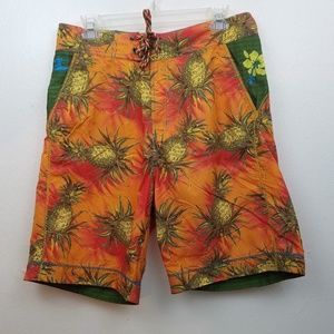 Robert-Graham Pineapple Board Shorts Waist 32